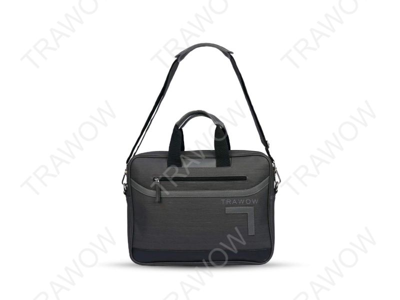 TRAWOW Office Bags Laptop Bag Faux Leather Grey_1