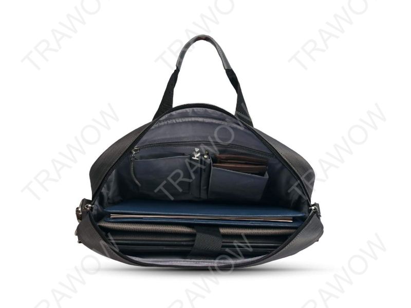 TRAWOW Office Bags Laptop Bag Faux Leather Grey_2