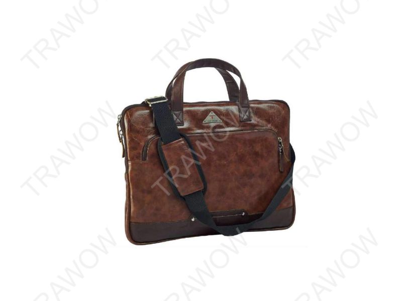 TRAWOW Office Bags Laptop Bag Faux Leather Brown_1