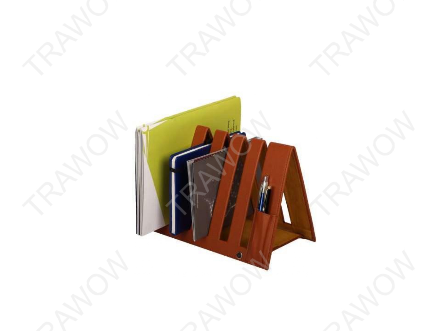TRAWOW Desk Organizer 26*19*2 CM BROWN_1