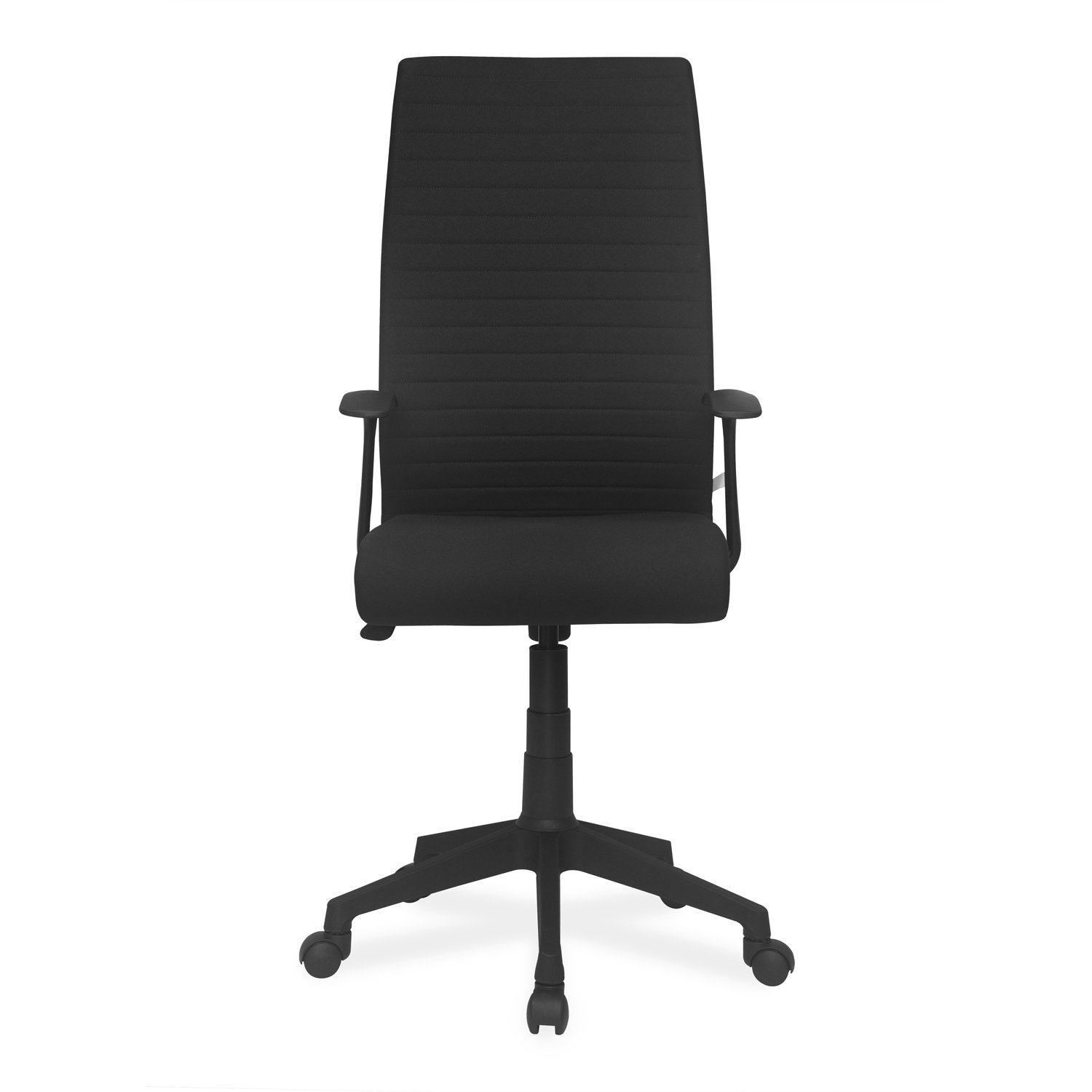 Nilkamal Revolving Black 555 x 1250 mm Plastic Office Chairs_1