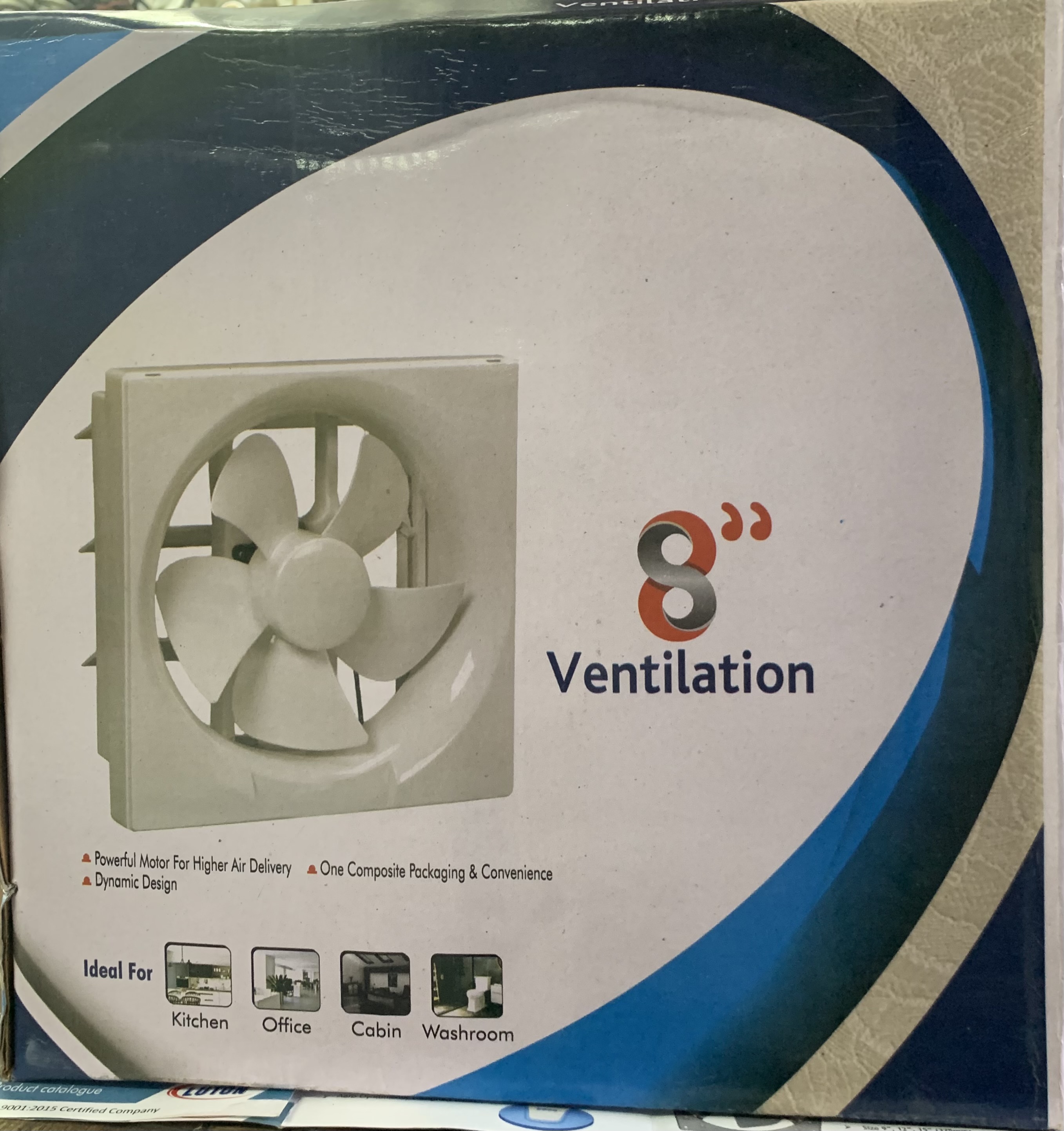 LUTON 8 inch Ventilation fan 200 mm 5 Blades 40 W Exhaust Fans_4
