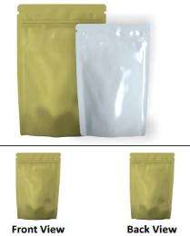 Both Side Glossy Plastic Stand Up Zipper 50 - 1000 gm Laminated Pouch_0