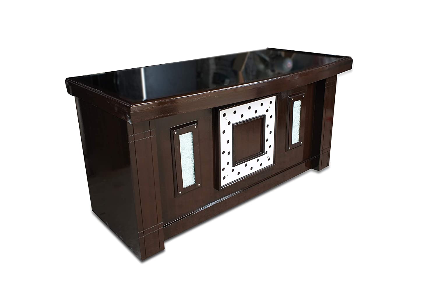 DEZINE INNOVATION Reception Office Tables Brown Wooden_2