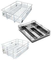 Stainless Steel Rectangular Basket Kitchen Storage Organiser 01_0