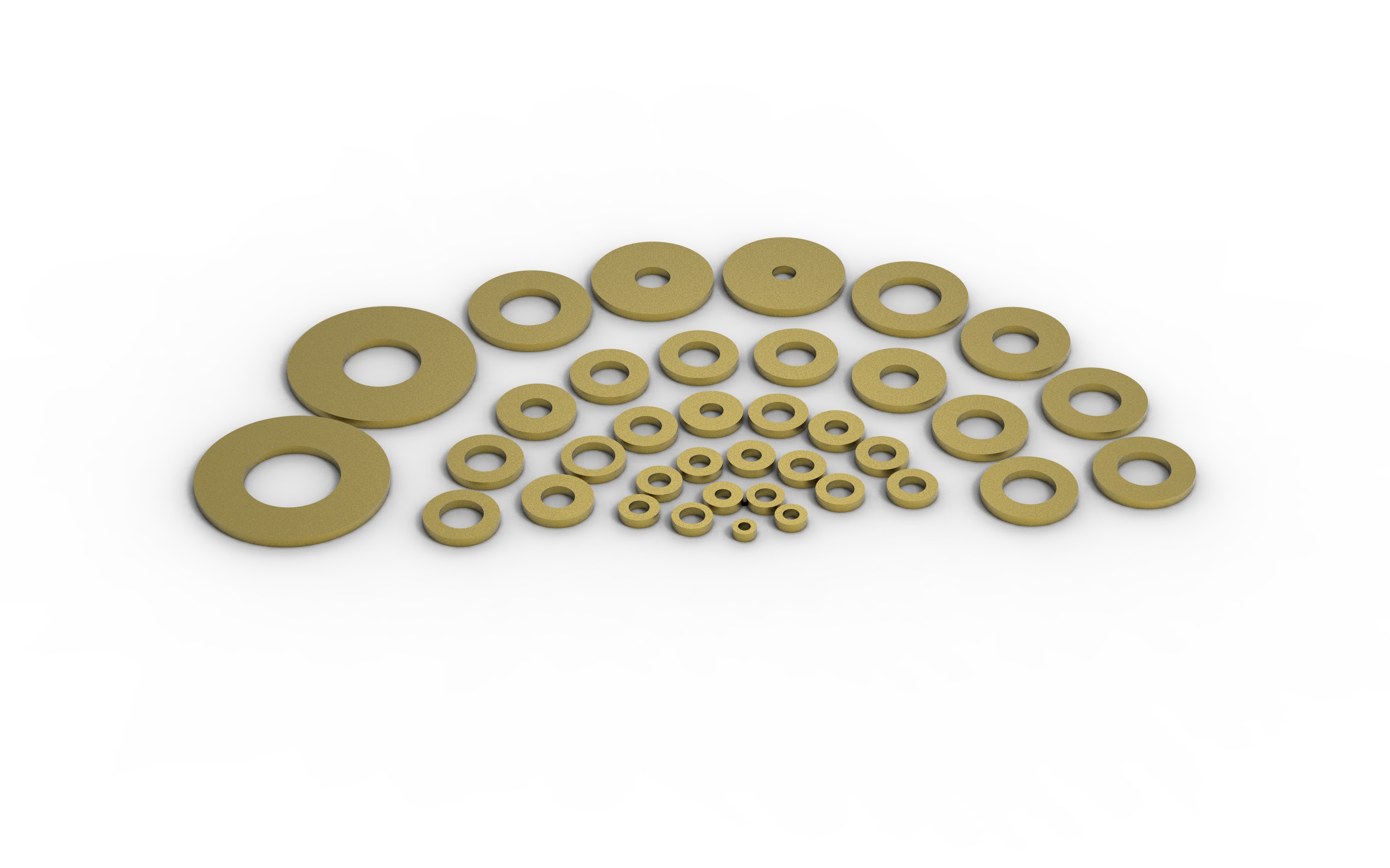 M3 - M10 Plain Washers Brass_1