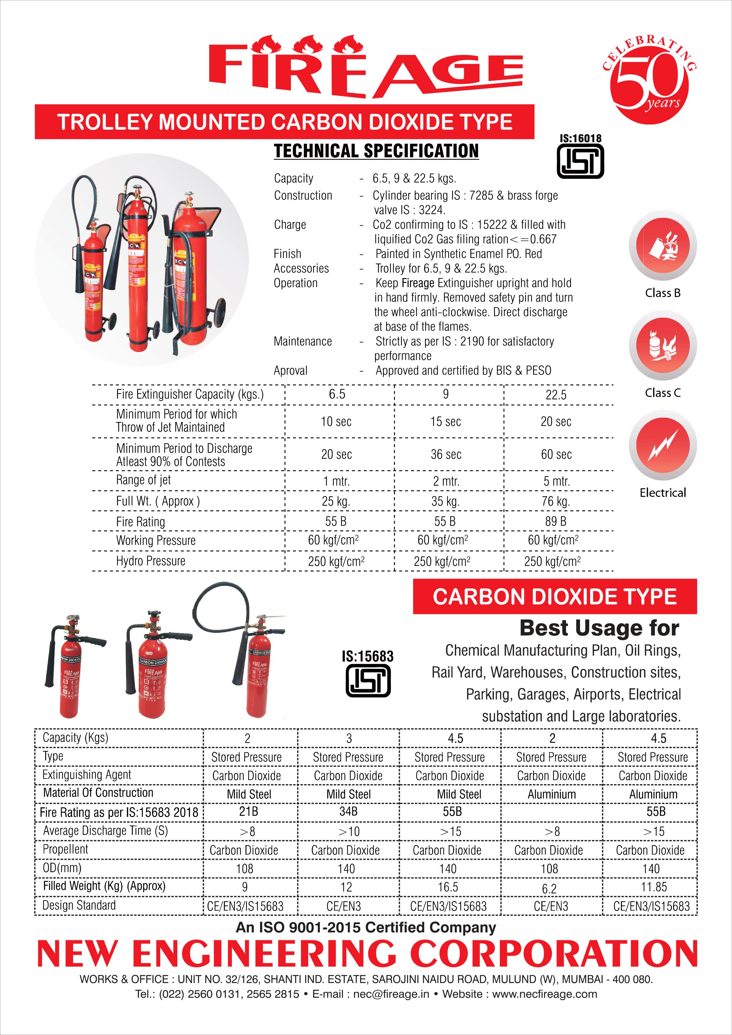 FIREAGE 9 kg Carbon Dioxide (CO2) Fire Extinguishers_1