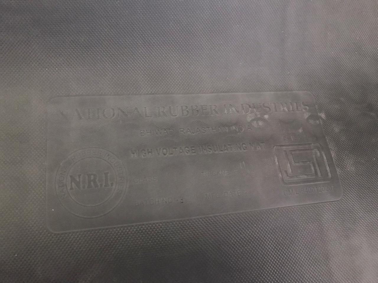 Blue, Black Electrical Rubber Mats 10 m_1