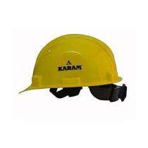 Karam Plastic Yellow Air Ventilated Safety Helmets_0