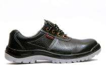 Hillson Panther Leather Rubber Toe Safety Shoes Black_0