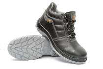 Hillson SB 018 Leather Rubber Toe Safety Shoes Black_0