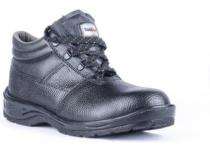 Hillson Rockland Leather Rubber Toe Safety Shoes Black_0