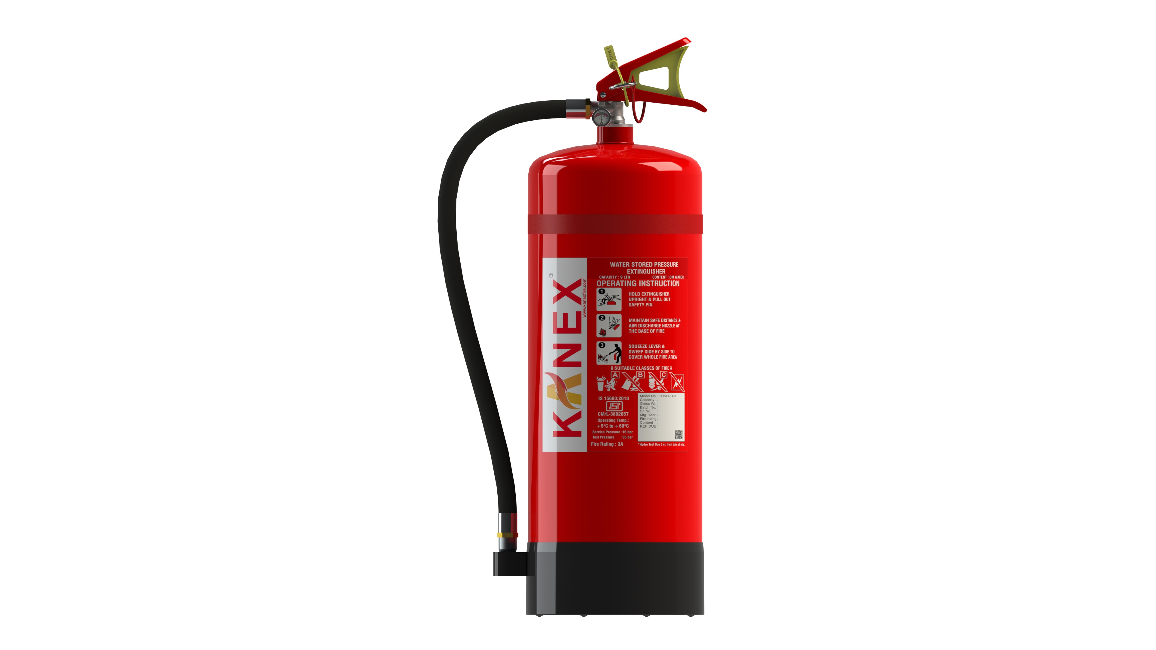 Buy KANEX 9 L Water (Red) Fire Extinguishers online at best rates in India