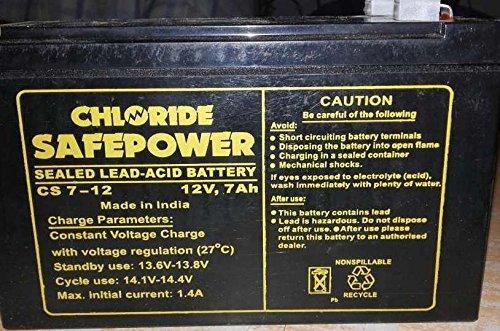 EXIDE CS7-12 SMF 12 V 7 Ah Lead Acid Batteries_2