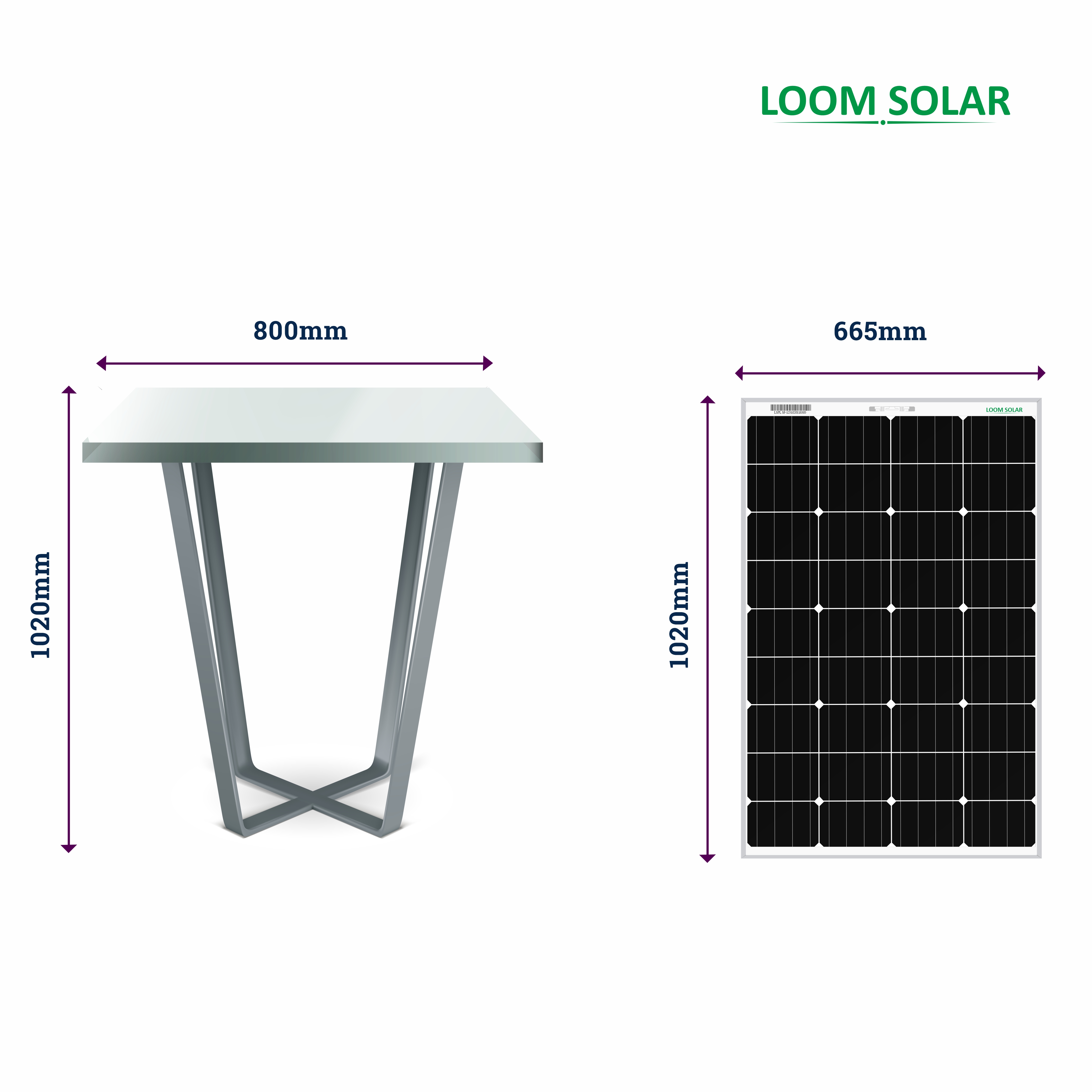 LOOM SOLAR 125 W Solar Panel_3