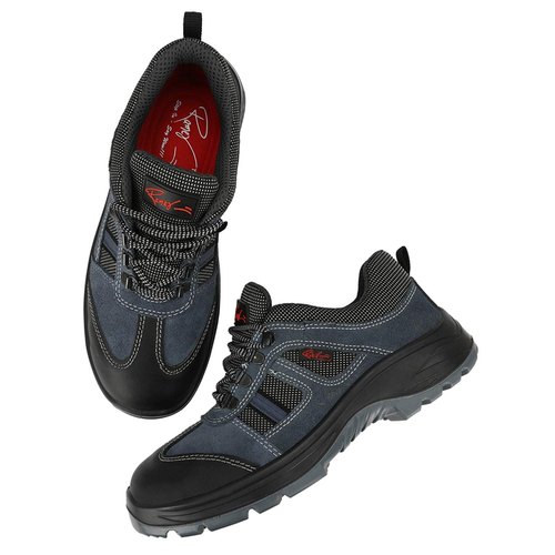 RAMER RMRB01 Suede, Tango Textured Leather Polymer Toe Safety Shoes Blue_1