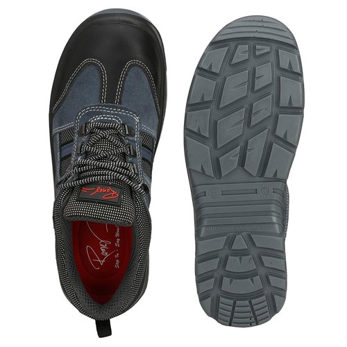 RAMER RMRB01 Suede, Tango Textured Leather Polymer Toe Safety Shoes Blue_3