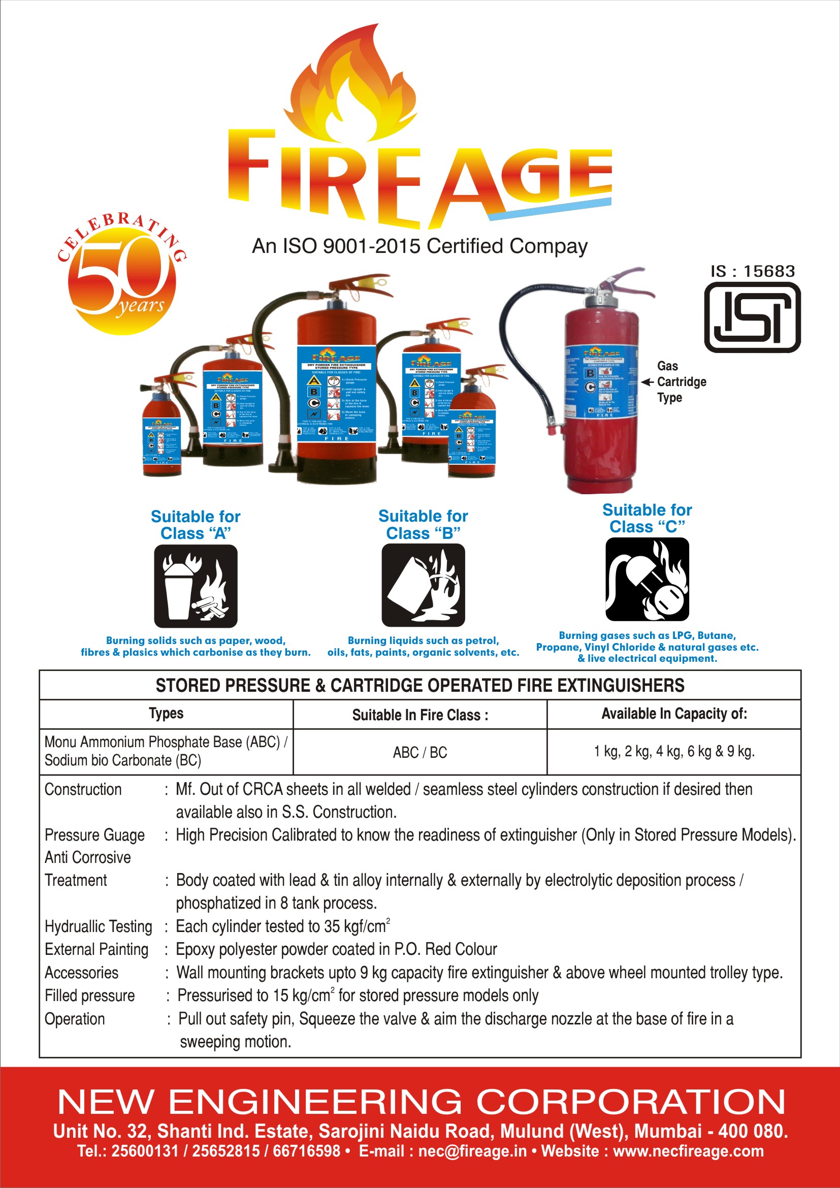 FIREAGE 2 kg Dry Chemical Powder Fire Extinguishers_1