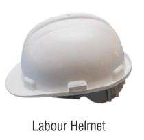 Karam Polycarbonate White Modular Safety Helmets Labour Helmet_0
