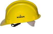 Karam Plastic Yellow Air Ventilated Safety Helmets_0