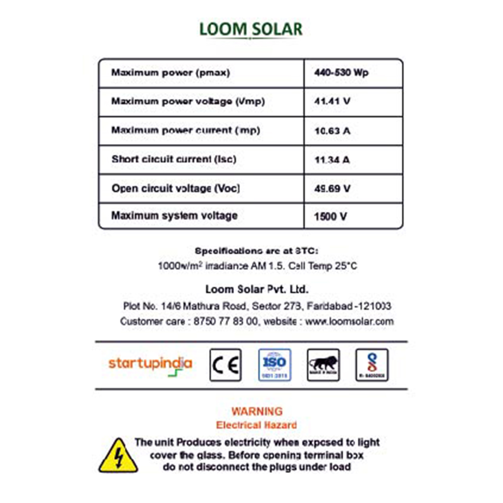 LOOM SOLAR 440 W Solar Panel_2
