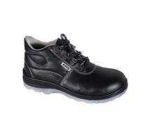 AXIS AX 11 Leather Steel Toe Safety Shoes Black_0