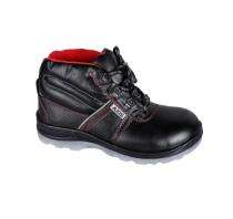 AXIS AX 1115 Leather Steel Toe Safety Shoes Black_0