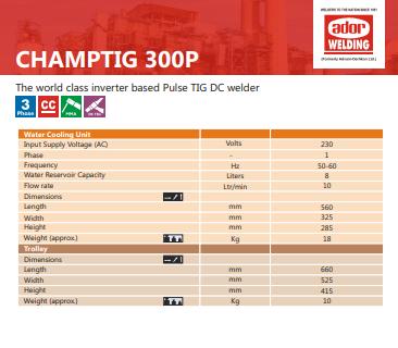 Ador TIG Welding Machine Champtig 300P 415 V_3