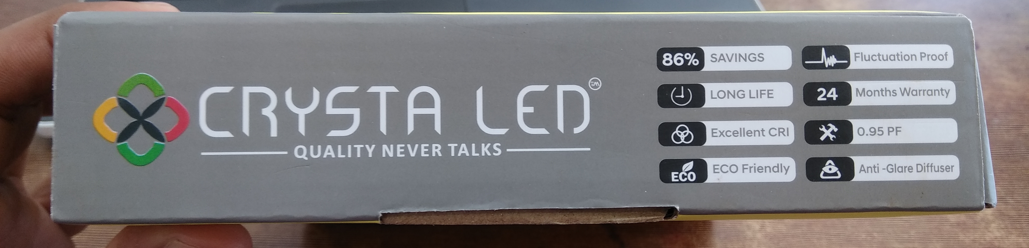 Crysta 15 W Square Cool White 152 x 152 mm LED Panel Lights Recessed Mounted_2