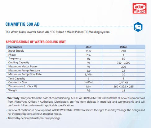 Ador TIG Welding Machine Champtig 500 AD 415 V_3