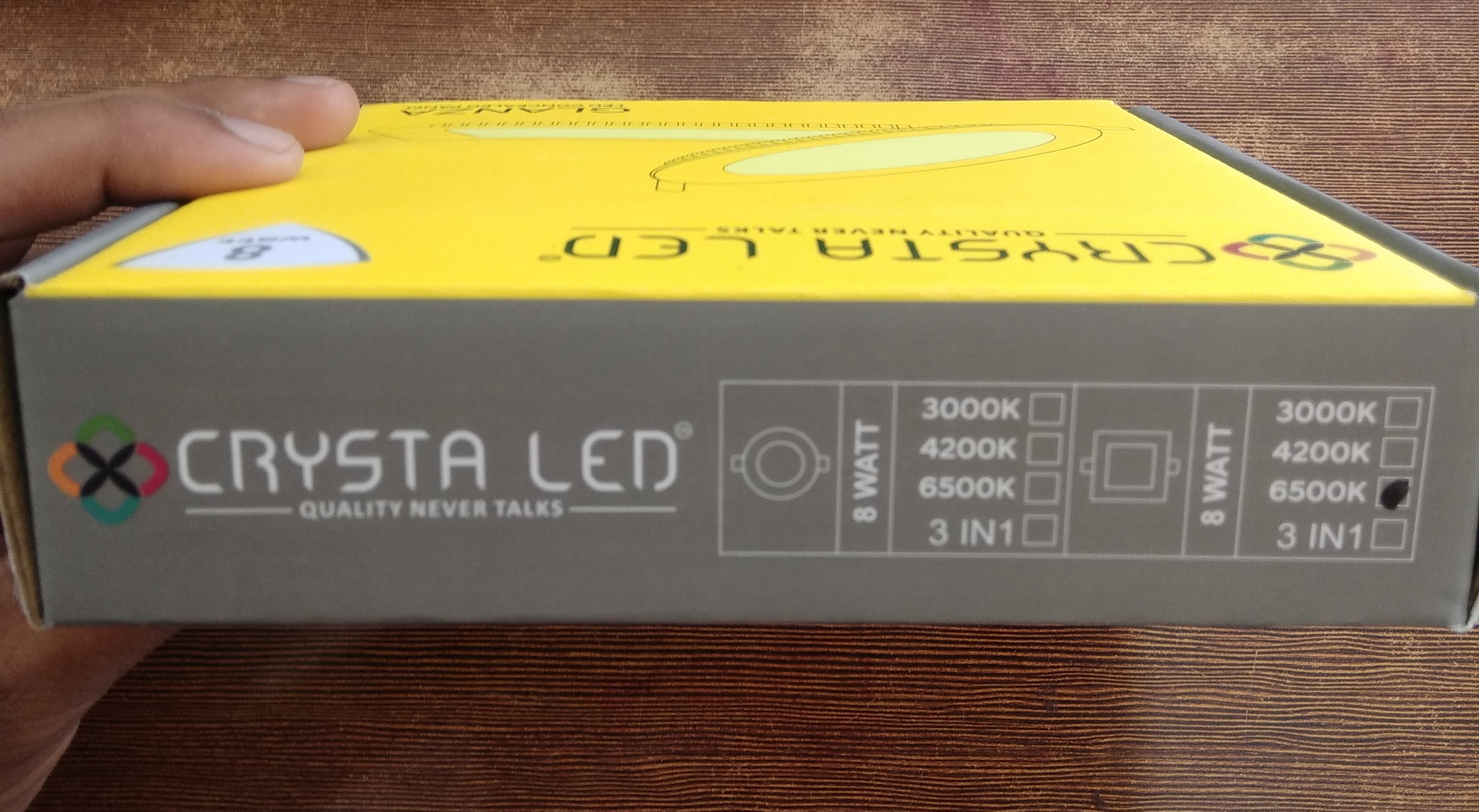 Crysta 9 W Square Cool White 105 x 105 mm LED Panel Lights Recessed Mounted_2