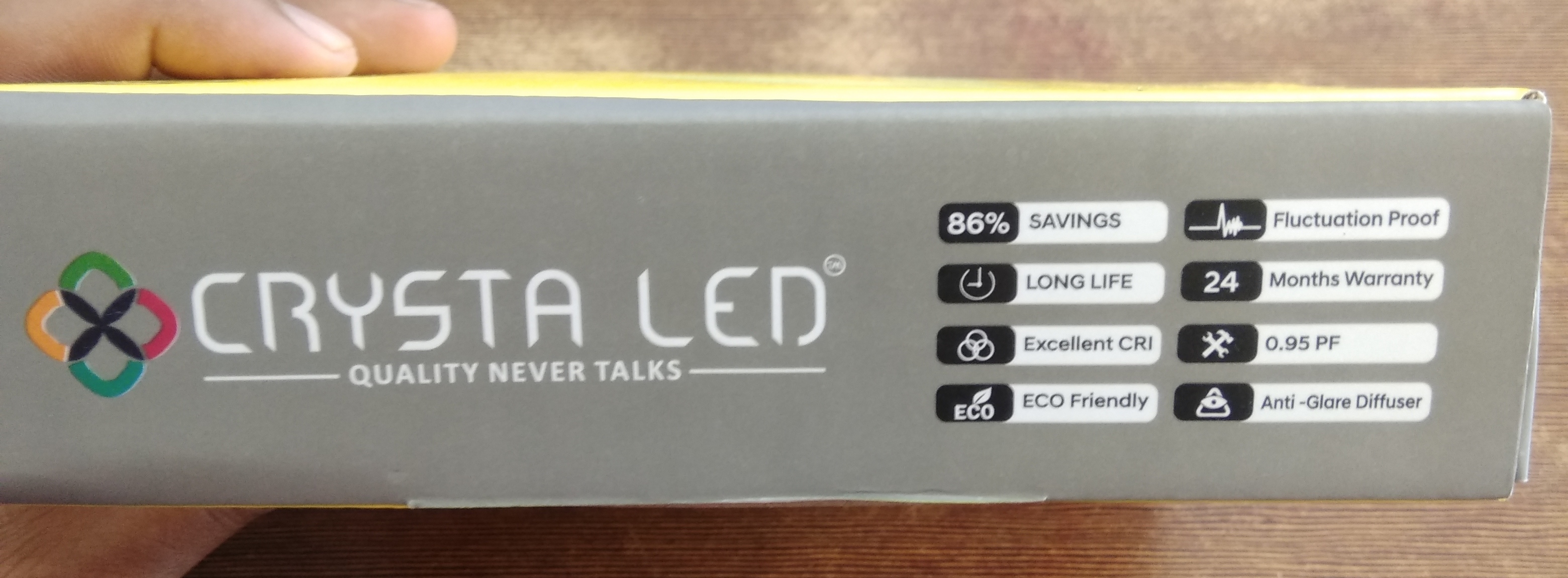 Crysta 9 W Square Cool White 105 x 105 mm LED Panel Lights Recessed Mounted_3