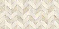 Kajaria Aurum Décor Royal 45 x 90 cm Cream Glossy Ceramic Tile_0