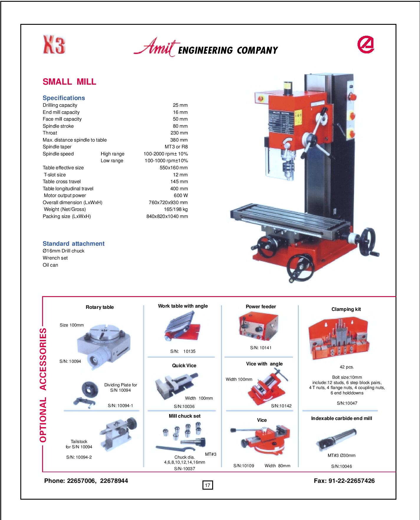 100 - 2000 rpm + 10% Precision Keyway Milling Machine X3 550 x 160 mm_1