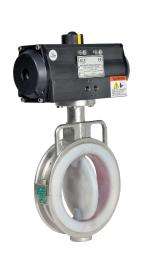 AIRA 2 - 12 inch Pneumatic CF8M Butterfly Valve FEP_0