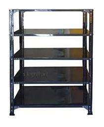 Mild Steel Angle Frame 2 Layers Industrial Racks 10 ft 1200 x 600 mm_0