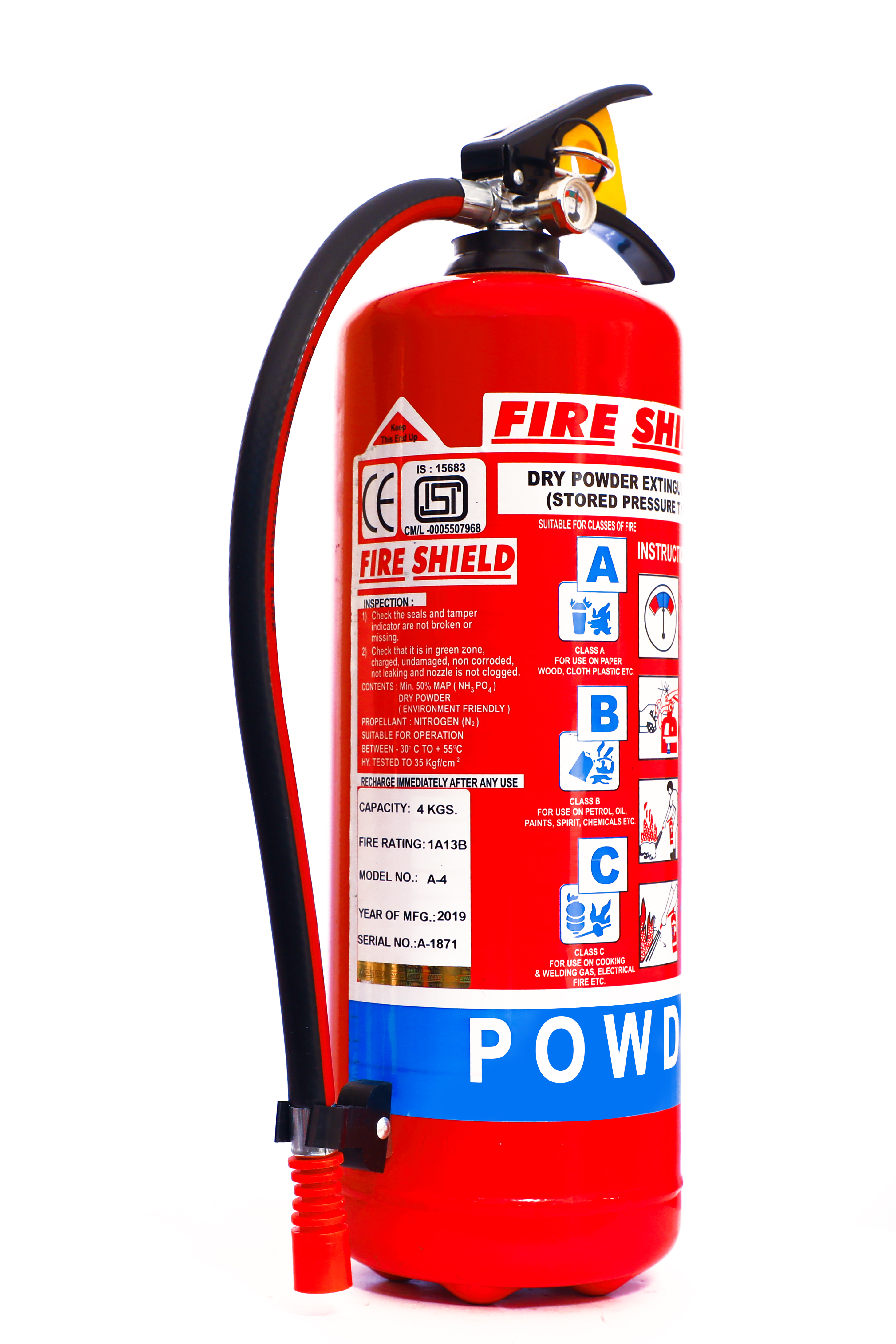 Chemtech 4 kg Dry Chemical Powder Fire Extinguishers_1