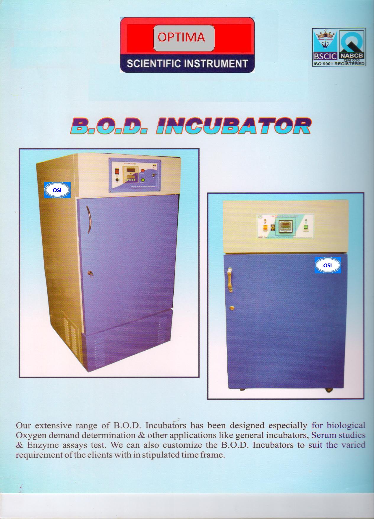 OPTIMA BOD Incubator OSI-007 175 LITRES 5°C to 60°C_1