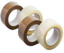 JK Self Adhesive Tapes BOPP Transparent, Brown 65 - 100 m_0