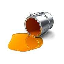 Surface Tolerant Oil Based Pure Orange Epoxy Paints High Gloss_0