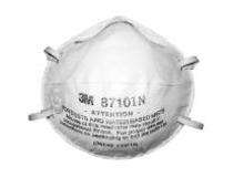3M Disposable Cotton Nose Masks Standard 8710 White_0