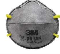3M Disposable Cotton Nose Masks Standard 9913 Grey_0