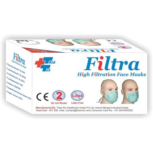 Filtra Surgical Non Woven Nose Masks Standard Blue_1