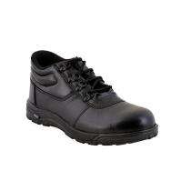 FOOT AND FEET Leather Steel Toe Safety Shoes Black_0