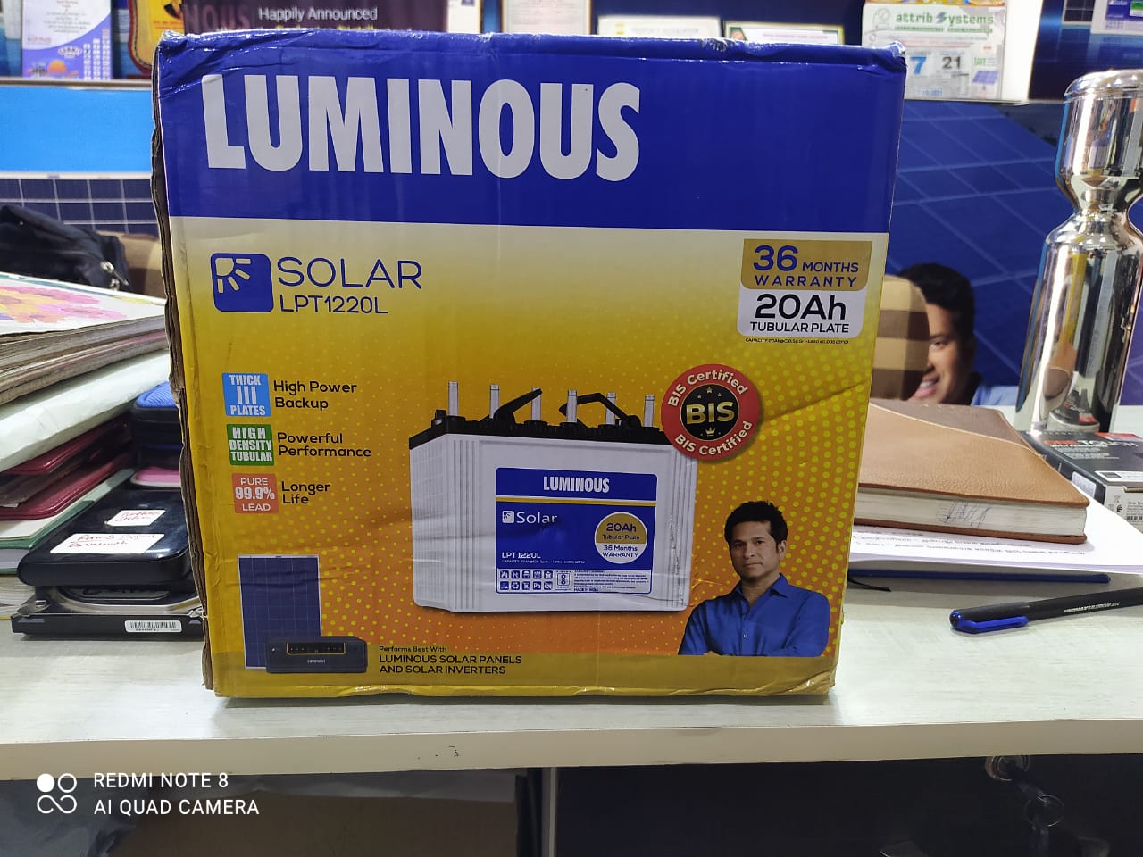 LUMINOUS LPT1220L Sealed 12 V 20 Ah Lead Acid Batteries_1