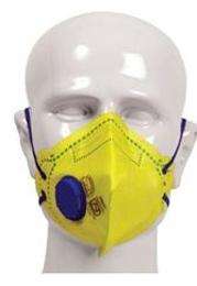 INTECH Dust, Mist Respirator Non Woven Nose Masks Standard FFP1V Yellow_0