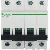 Schneider Electric Four Pole 63 A C Curve MCB_0