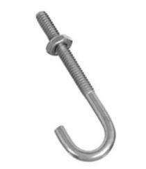 M5 - M50 Galvanized Iron Foundation Bolts L Shape 10 mm_0