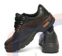 Real Leather Steel Toe Safety Shoes Black_0