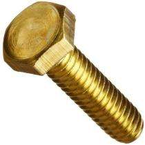 K V Enterprise M4 Brass Hexagon Head Bolts 6 in_0